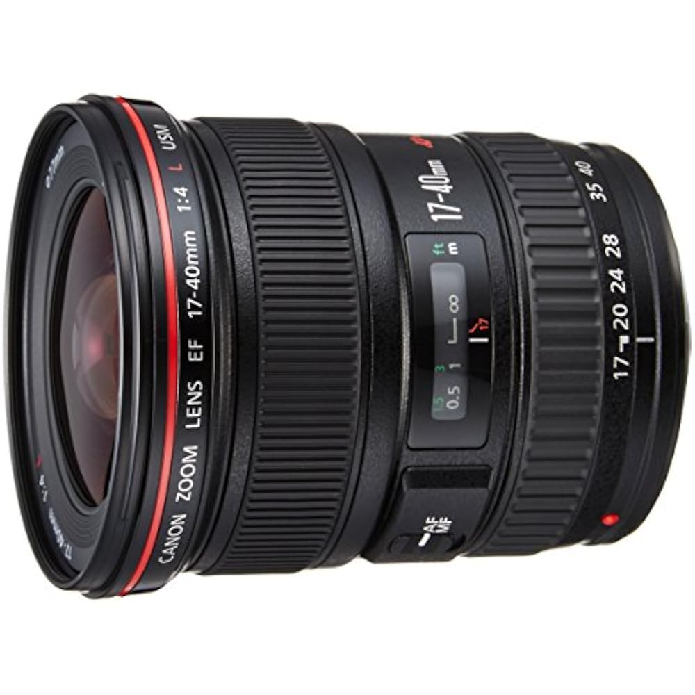 Canon wide angle zoom lens EF17-40mm F4L USM full size compatible