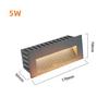 LED IP65 Waterproof Stairs Step Light Outdoor Wall Lamp Corner Garden Street Footlight  Recessed for Porch Yard Balcony 220V