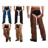 Pantaloni cu Decupaj la Între picioare și Fără Fund pentru Bărbați Adulți S-3XL - Stil Cowboy Western cu Franjuri Stratificate, Catarame Reglabile pentru Petreceri Tematice și Carnavaluri