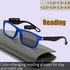 New Color-changing Reading Glasses Sports Sun Protection And Telescope Reading Glasses 616-1 UV Blocking