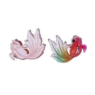 8Pcs/set Jewelry Accessories DIY Goldfish Miniatures Mini Handmade Goldfish Micro-landscape Cute Colorful Garden
