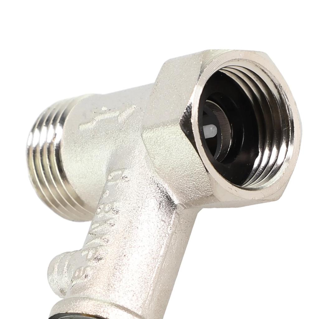 Safety Valve Pressure Relief Valve Boiler 1/2Inch Threads Electric Water Heater Safety Valve Brass Adjustable Pressure Reducing