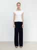 RRACE Ribbed Knit Pants_Dark Navy