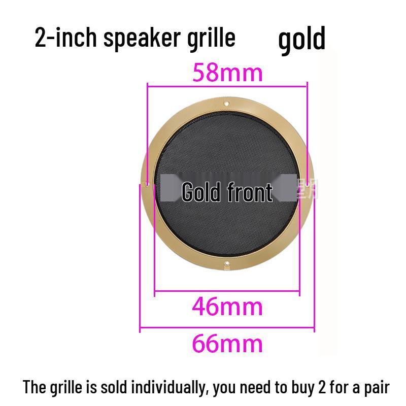 2-10 Inch Speaker Grille: Dustproof Car Audio Modification Cover