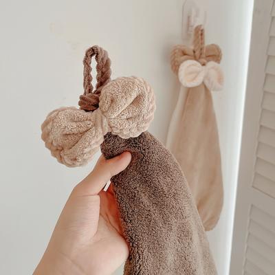 Handtuch Hängend Saugfähig Haartuch Küche Haushalt Schnelltrocknend Handtuch Korallenvlies Kinderlappen