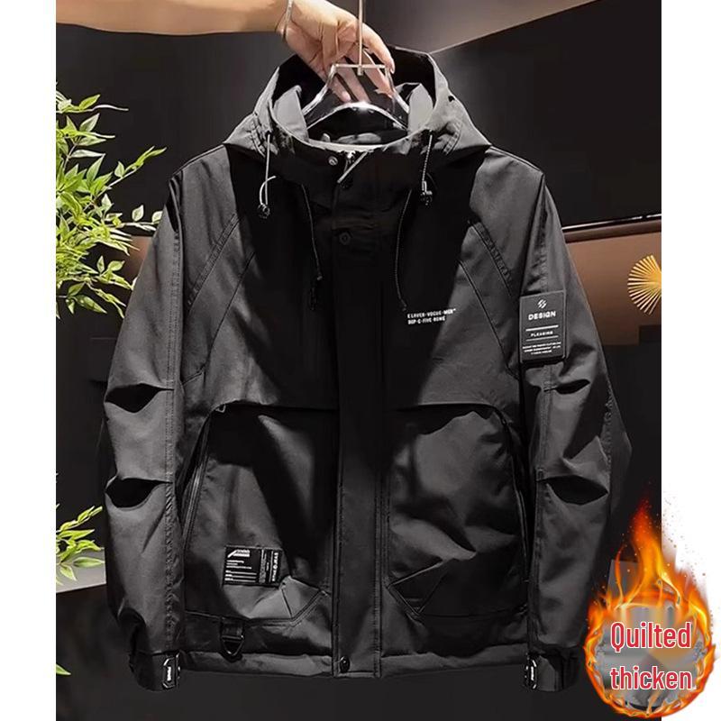 Men's Two-Cotton Hooded Jacket – Versatile Autumn-Style Windbreaker 2026 Fashion