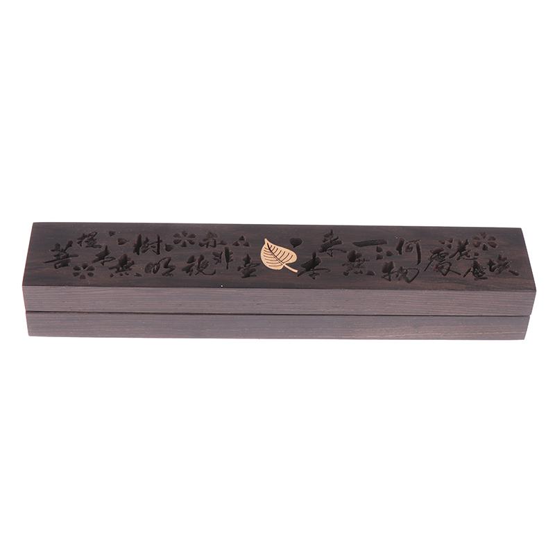 Creative Handmade Hollow Sandalwood Lying Box Wood Joss Stick Incense Holder