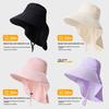 Summer Outdoor Sun Hat With Large Brim Uv Protection For Hiking And Fishing Enthusiasts