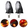 8mm Mini Motorcycle LED Turn Signal Lights 12V Moto Indicator Lamp Amber Blinker Turn Signal Lamps Motorbike Accessories