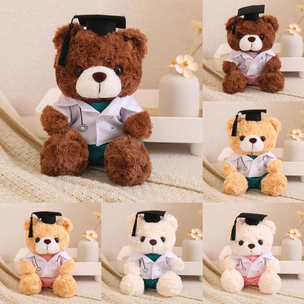 Teddy Bear Doctor Plush Toy With Soft Pp Cotton For Medical Student Graduation Gift