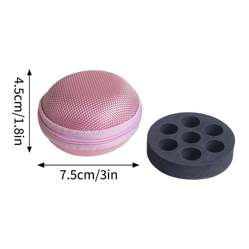 3ml 9-Slots Insulin Vial Storage Case Peptide Box Travel Protable Peptide Case EVA Vial Storage Bag Essential Oils Carrying Box