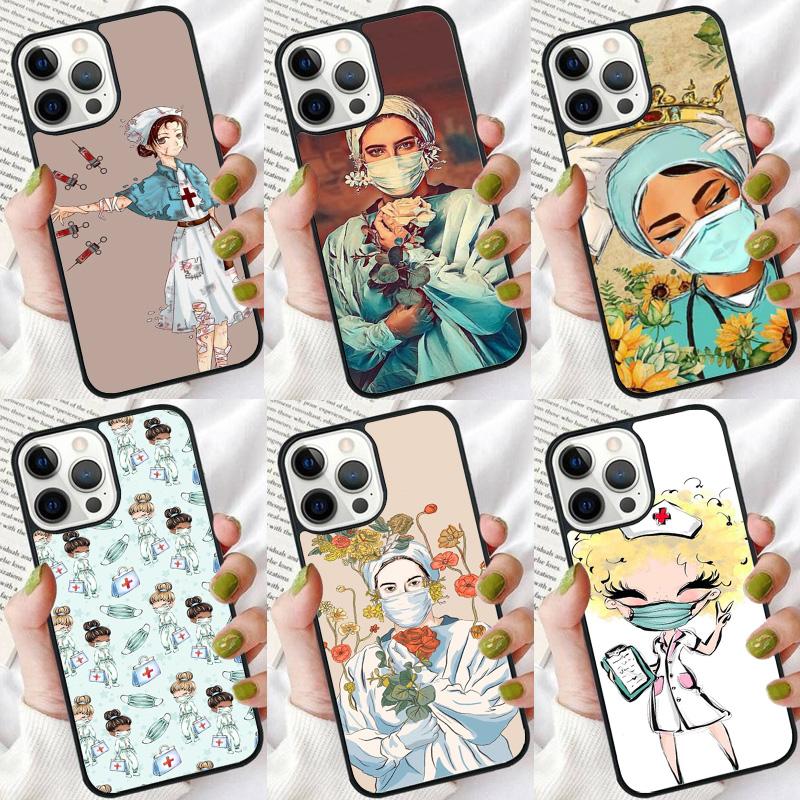 Cartoon Medicine Doctor Nurse phone Case Cover For iPhone 17 Air 16 15 14 Plus 11 12 13 Pro Max coque