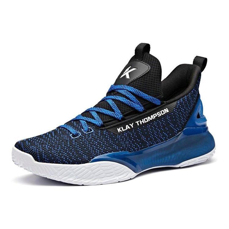 Anta KT Light Thompson Shock Absorbing Non-Slip Wear-Resistant Low-Top Basketball Shoes Men sneaker Blue Black 11921601-4