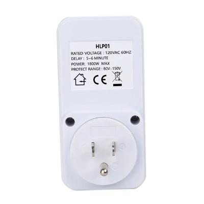 For US Appliance Voltage Protector 15A 1800W With 5-6 Min Delay & Indicator For Fridge TV PC Voltage Guard With 5-6 Minute Delay