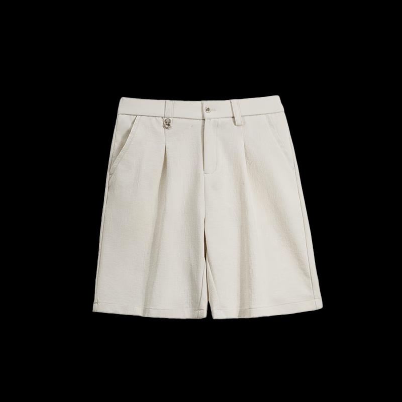 HAUT TON Men's Cooling Bamboo Texture Casual Shorts
