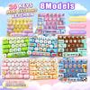 26-keys Fidget Keyboard Keychain Mechanical Keyboard Fidget Toy Portable Decompression Button Stress Relief Toy Backpack Pendant