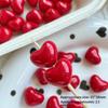 10Pcs Colorful Acrylic Love Heart Shape Bead Loose Spacer Beads For Diy Bracelet Necklace Jewelry Making Accessories