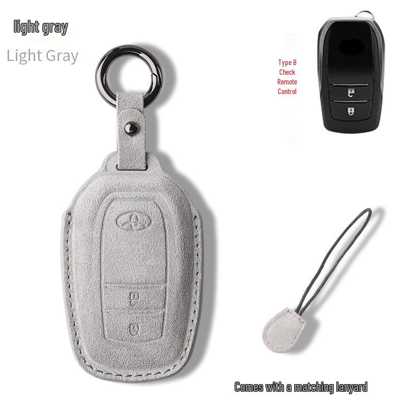 Toyota Corolla Suede & Leather Key Case for Avalon, Camry, Levin, RAV4, Highlander