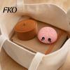 Knödel-Dekompressionsspielzeug Cartoon-Klicker mit Dampfgarer, 3D-gedrucktes lächelndes gedämpftes sensorisches Brötchen-Spielzeug, Form Finger für Stress