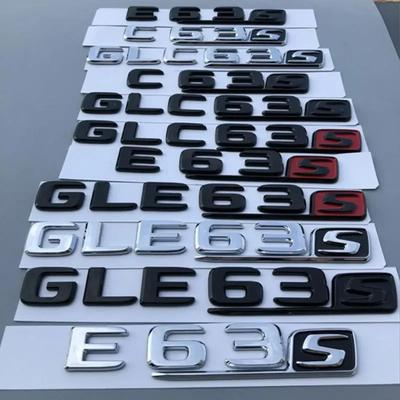 C63S E63S GLC63S GLE63S A45 C63 AMG Letter Logo Car Sticker for Mercedes-Benz A C E-Class Modified Accessories Decorative Decal DY6