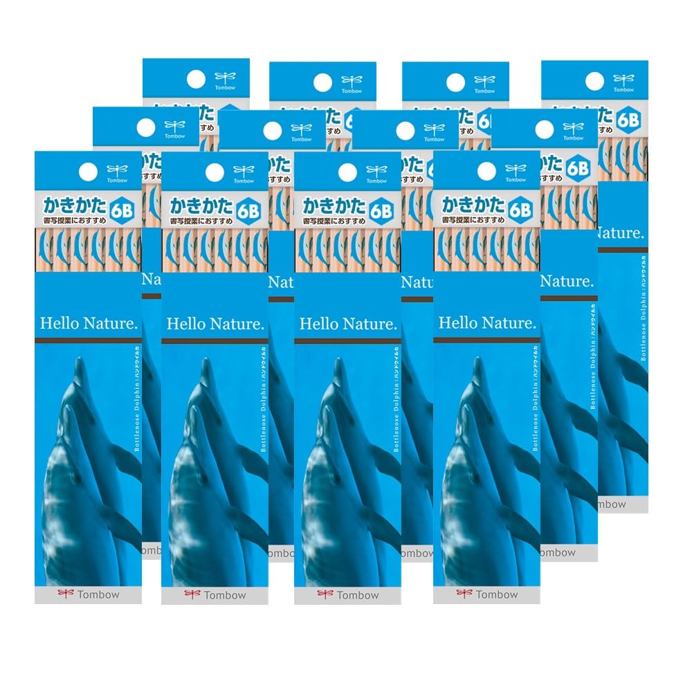 

Tombow Pencil Hello Nature Drawing 6B Dolphin 12 Dozen KB-KHNDL6B-12P