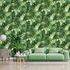 Forest Green Plant Palm Leaf Wallpaper 3D Bedroom Living Dining Room Wall Decor PVC Waterproof Wallpaper