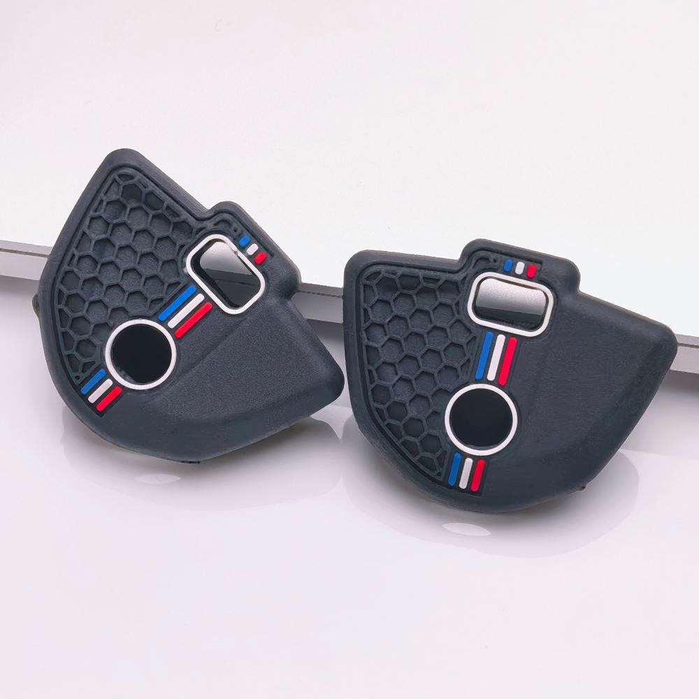 Honeycomb Motorcycle Key Cover for BMW G310R G310GS F750GS F850GS R1200GS R1200RT Honeycomb Texture Racing Stripe Motorbike Key Sleeve Accessory