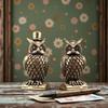 Brass Owl Ornament Handmade Boho Decor Creative Figurine Small Desk Decorations Unique Gift For Home Luxury Decor Home Decor