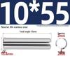 304 Stainless Steel Slotted Spring Pin, Cylindrical Shaft Pin, Locating and Hollow Pin (M5-M12)