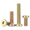 GUWANJI Color Zinc Plated Flat Round Head Hex Socket Furniture Screws