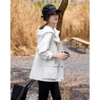 Demana Women's Autumn Hooded Loose Fit Jacket