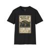 Beast of Busco Character Sheet T-Shirt | Bog Turtle Monster