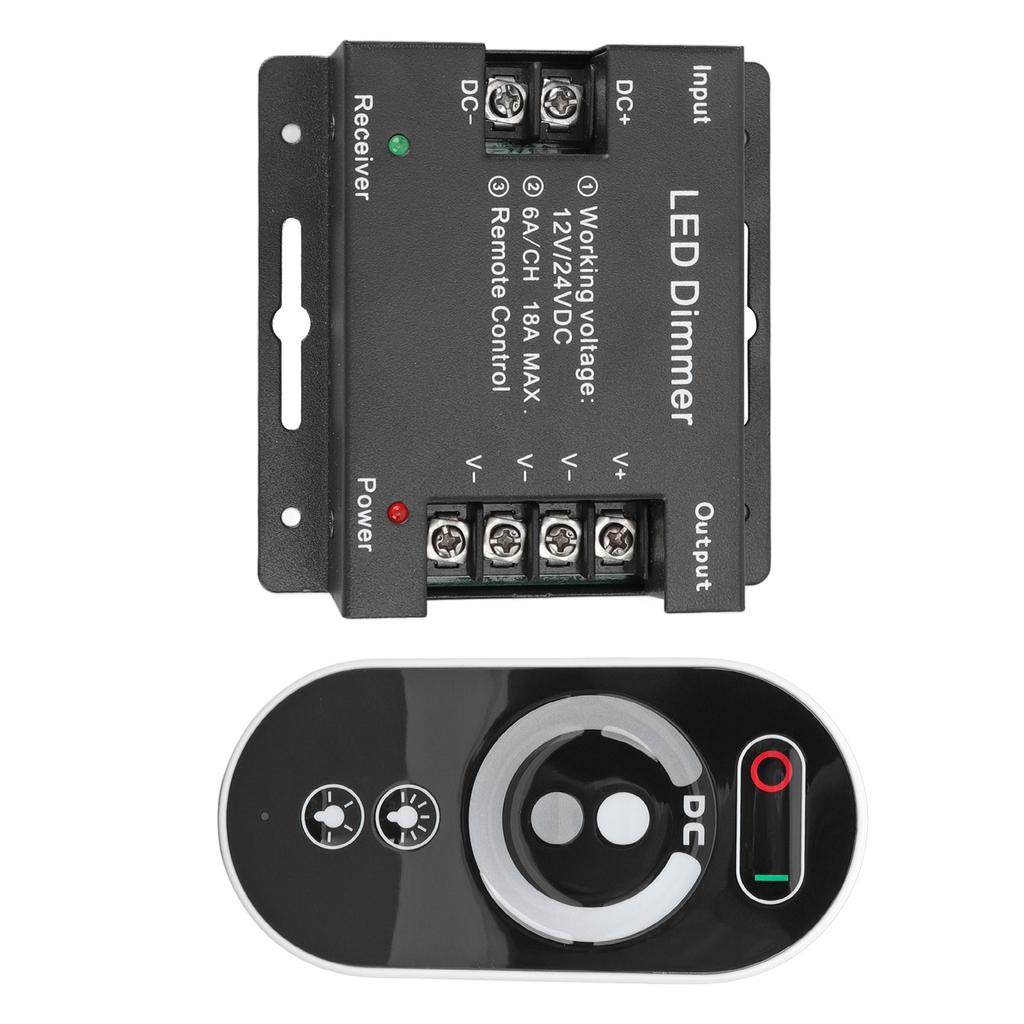 Wireless LED Dimmer RF Touch LED Light Controller Remote Dimming Controller DC 12V 24V for LED Strip Light