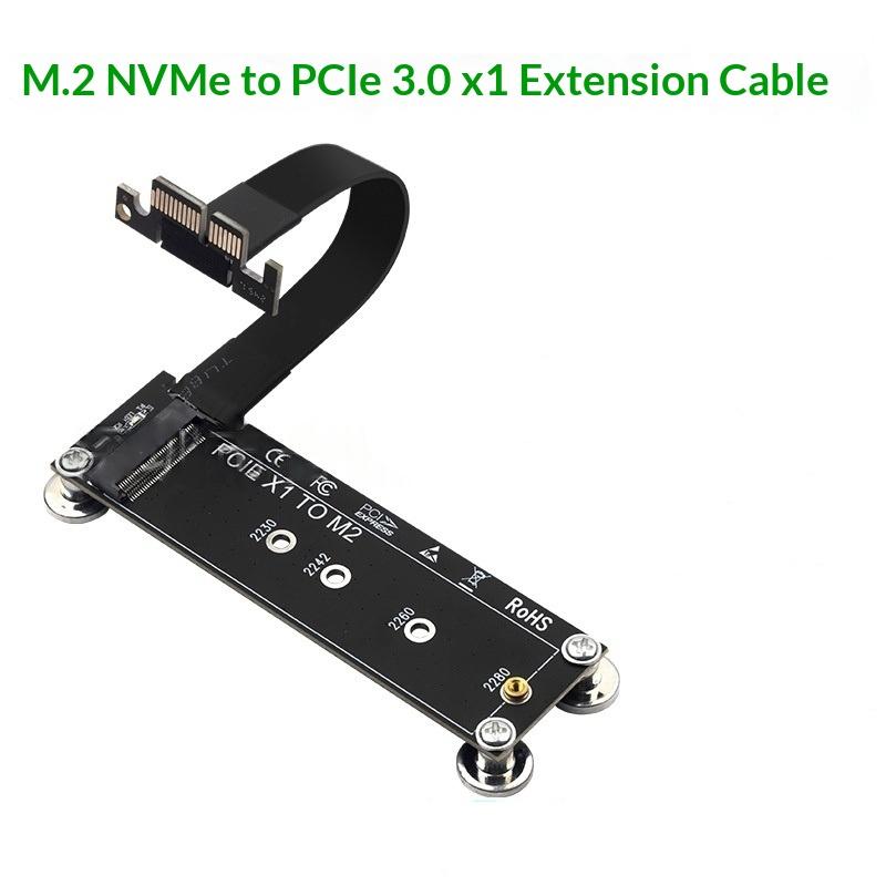 

1Pcs M.2 Nvme Ssd To X1 Support Desktop Pc M.2 Nvme To Pcie X1 X4 X8 X16 Riser Card Right Angle Pci Express Extension Cable