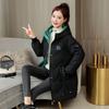 Giacca Calda Ispessita Autunno Inverno da Donna Top Lungo Largo Caldo Cappotto Caldo Soffice con Cappuccio