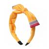 Women Hair Hoop Bright Yellow Pencil Design Bow Decor Hair Clip Back to School Student Teacher Hair Accessories
