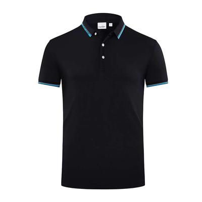 YHHC 98888  190G Long Staple Cotton Liquid Ammonia Beaded Lapel POLO Shirt