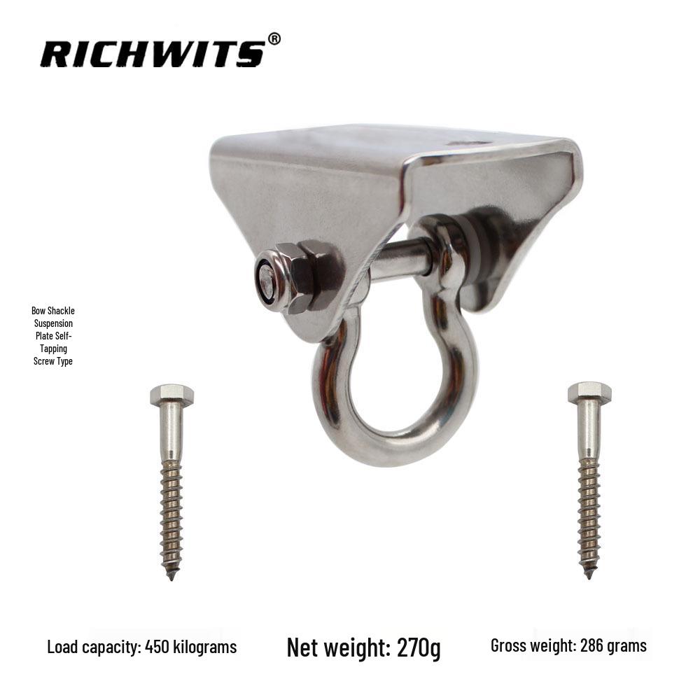 304 Stainless Steel Hanging Plate for Yoga Sandbag, Hammock, Chair, and Swing Hook Accessories