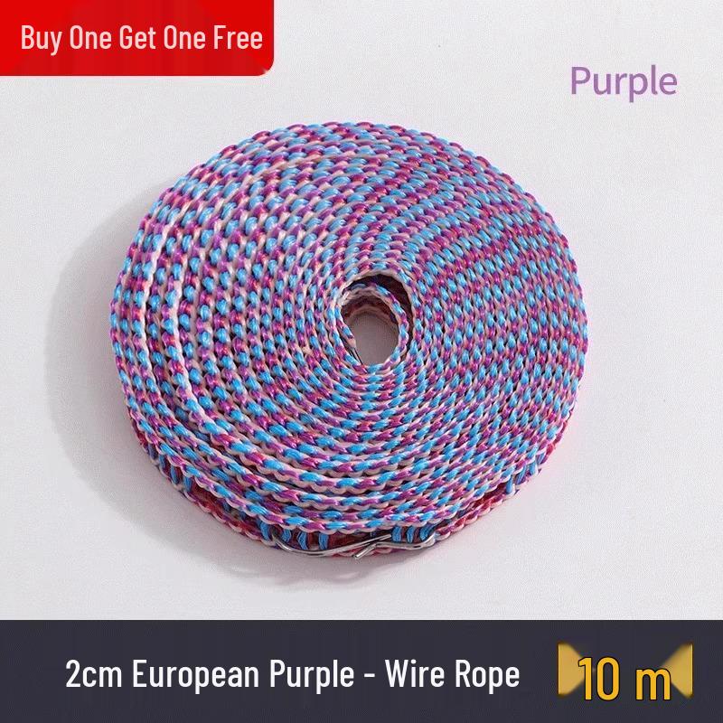 Windproof Non-Slip Clothes Drying Rope for Indoor/Outdoor Use