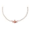 Colar Pérola Rainha de Saturno Baixo Relevo Mulheres colar Ouro Rosa 63030006G121G121
