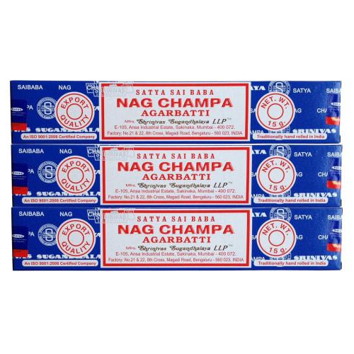 MAXZIQF U International SATYA Sai Baba Nagu Champa 15g (Pack of 3)