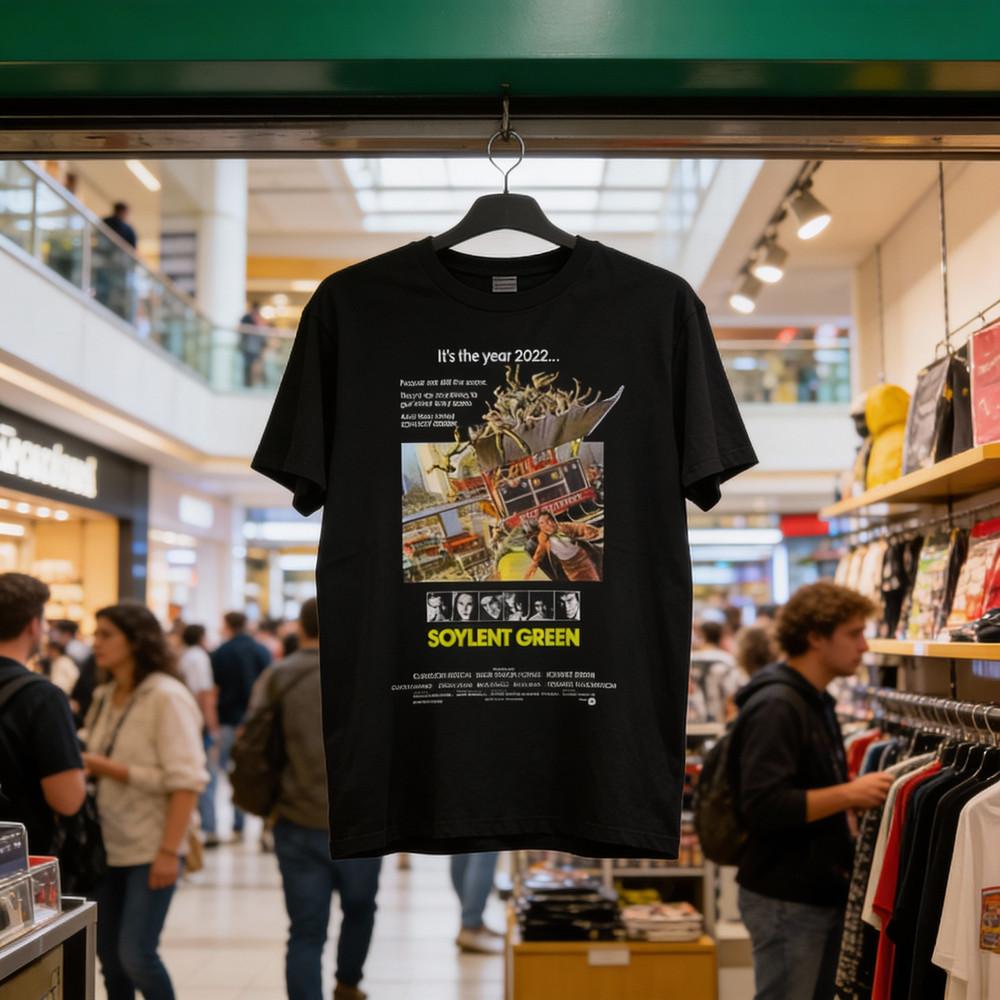 Soylent Green Ретро Редкий Кинопостер Футболка Унисекс Футболка XXXXL