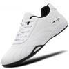 2024 Spring Men's Breathable Leather Running Shoes: Soft Sole, Casual Sports Style