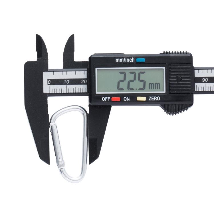 Aluminum Alloy D-Shaped Climbing Carabiner with Safety Spring Hook for Outdoor Use