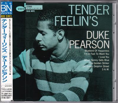 CD DUKE PEARSON  Tender Feelins TOCJ4035 BLUE NOTE 2000 Japan Jazz Used