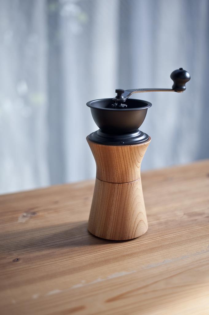 MokuNeji X Kalita COFFEE MILL Wooden Zelkova Coffee Mill
