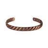 Vinterly Pure Copper Bracelets Twisted Handmade Braided 12mm Adjustable Bangles Health Energy High Magnet Jewelry Resizable Cuff