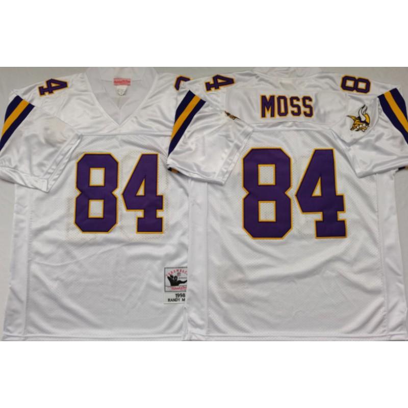Minnesota Vikings 84 Retro Rugby Jersey Mens Cotton Sportswear Fan Wear Casual Sports