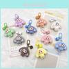 Plastic Bunny Keychain With 3d Embossed Fleece Ears For Bag Decor