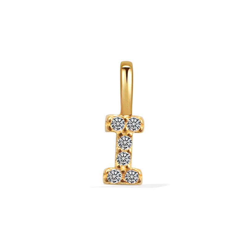 Minimalist Rhinestone Letter Pendant 26 Alphabet Charms For DIY Necklace Bracelet Personalized Jewelry Accessory